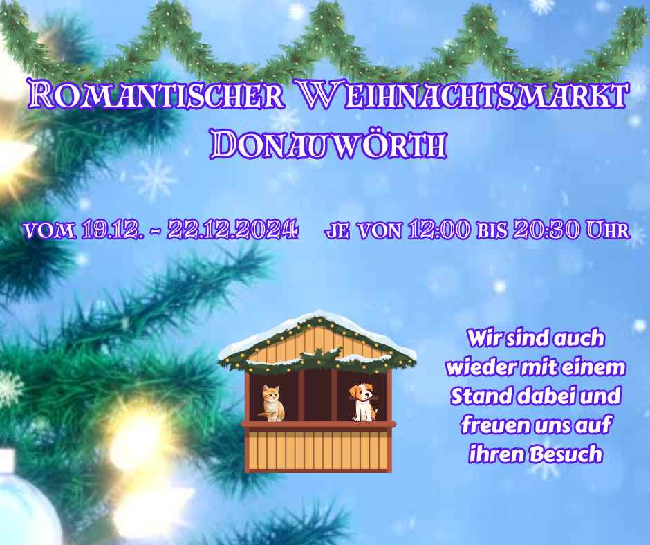 Unser Stand auf dem Weihnachtsmarkt Donauwörth 2024