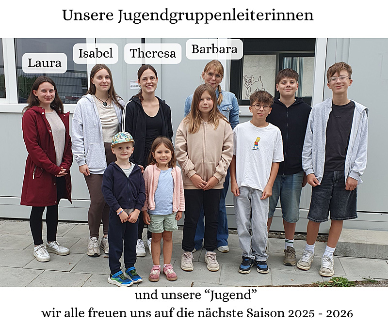 Die Leiterinnen der Jugendgruppe