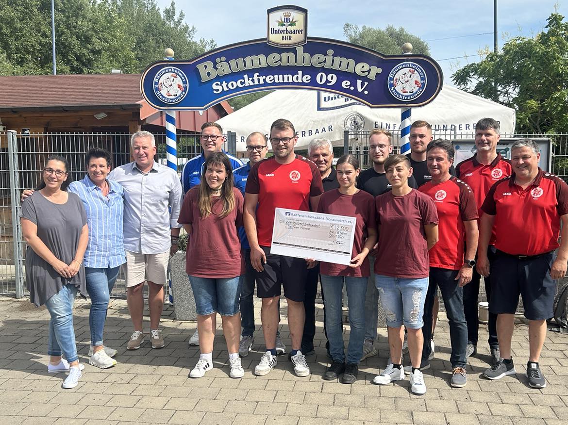 Hobbyturnier der Stockfreunde 09 e. V. - Spende in Höhe von 2300 Euro