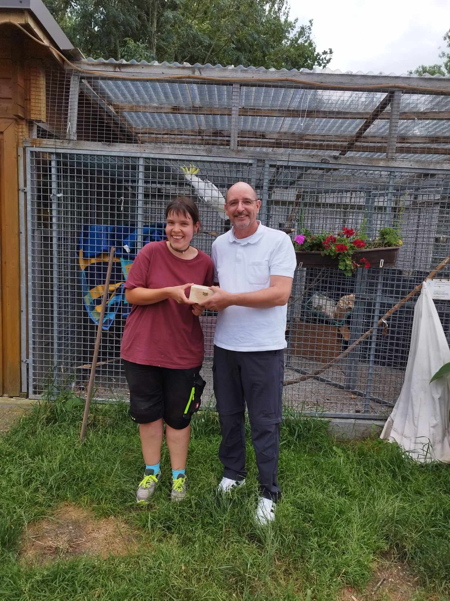 Spendenbox für Hochwasserschäden